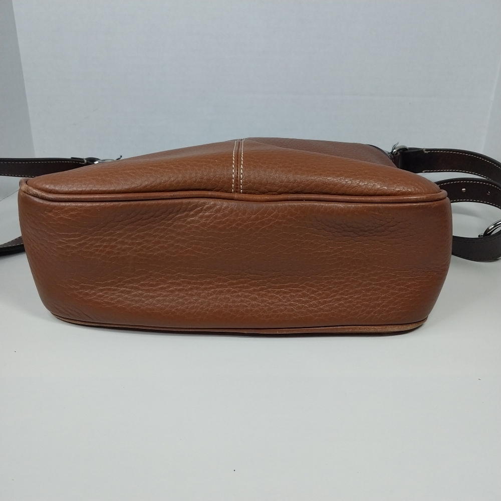 Dooney & Bourke All Weather Leather 2 Shoulder Brown Pebble Tote Bag - Picture 11 of 16